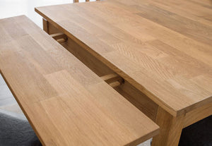 Julian Bowen Coxmoor Oiled Oak Extending Dining Table (5801661333670)