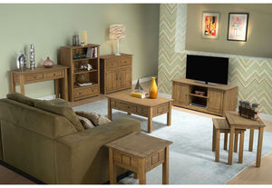 Birlea Santiago Distressed Waxed Finish Solid Pine 2 Door 2 Drawer Sideboard (5596182741158)