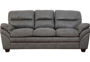 Seconique Capri Black, Charcoal and Grey Faux Leather 3 Seater & 2 Seater (5741454688422)