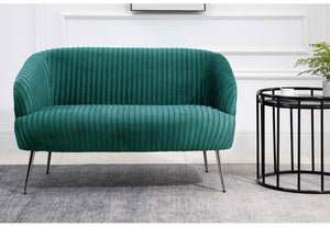Birlea Layla Green, Grey and Pink Upholstered Fabric Sofa 1 Seater and 2 Seater (5698753888422)