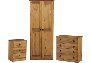 Seconique Maya Distressed Waxed Pine Bedroom Set (5747873218726)