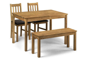 Julian Bowen Coxmoor Oiled Oak Rectangular Bench (5805839351974)