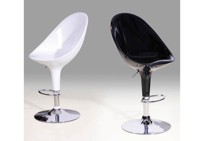 OSD Budapest 5 Black Red & White Bar Stool Set of 2