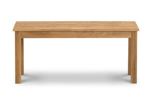 Julian Bowen Coxmoor Oiled Oak Rectangular Bench (5805839351974)