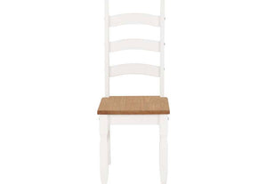 Seconique Corona Distressed Waxed Pine Grey and White Dining Chair (5780959396006)