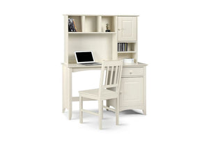 Julian Bowen Cameo Stone White Soild Pine 1 Cupboard 1 Drw Desk (5801739485350)