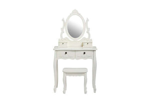 LPD Furniture Antoinette Black and White Dressing Table (6257424564398)