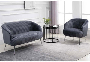 Birlea Layla Green, Grey and Pink Upholstered Fabric Sofa 1 Seater and 2 Seater (5698753888422)
