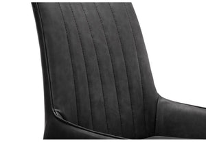 Julian Bowen Soho Antique Black with Faux Leather Dining Chair (5635536388262)