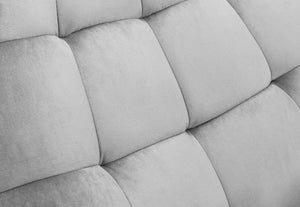 Julian Bowen Lucerne Grey Velvet Upholstered Fabric Chair (6224268230830)