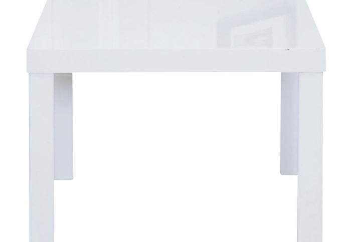 LPD Furniture Puro High Gloss White, Charcoal, Cream and Stone End/Lamp Table