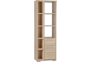 Seconique Cambourne Light Sonoma Oak 1 Door 5 Shelf,1 Door,3 Drw Display Cabinet (5738012967078)