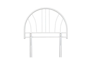 Serene Annabelle Silver White Gloss Black Metal Headboard 3FT Single (7567132721326)