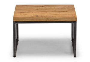 Julian Bowen Brooklyn Solid Oak & Gunmetal Coffee Table (5644575768742)