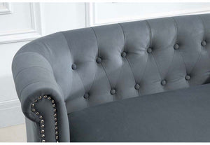 Birlea Freya Blue,Grey,Green Upholstered Fabric Sofa 1 Seater,2 Seater,3 Seater (5786133659814)