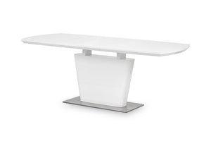 Julian Bowen Como White High Gloss Extending Dining Table (5801757606054)
