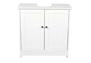 LPD Furniture Alaska White and Grey Wooden Vanity Unit (6113114718382)