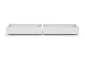 Julian Bowen Manhattan White Wooden Bookcase Bed with Underbed Drw 3FT Single (6570336092334)