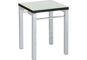 Seconique Valencia Mirrored Black Trim Side Table (5759405523110)