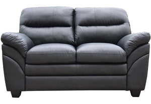 Seconique Capri Black, Charcoal and Grey Faux Leather 3 Seater & 2 Seater (5741454688422)