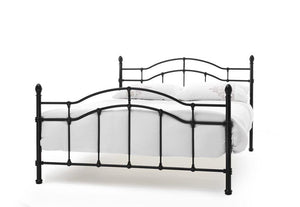 Serene Paris White Gloss Black Metal Bed Single Small Double 4FT6 King 6FT (7016863727790)
