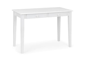 Julian Bowen Carrington White 2 Drawer Desk (5801751183526)