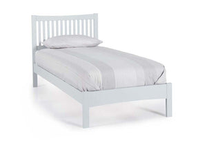 Serene Mya Honey Oak Opal White Hevea Wooden Bed 3FT Small Double 4FT6 5FT 6FT (6677588967598)