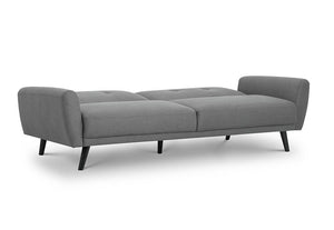 Julian Bowen Monza Mid-Grey Compact Retro Sofa bed (5801699213478)