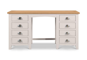 Julian Bowen Richmond Elephant Grey 8 Drawer Pedestal Dressing Table (5799882457254)