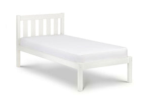 Julian Bowen Luna Surf White and Dove Grey Solid Pine Wooden Bed 3FT Single (5641714040998)