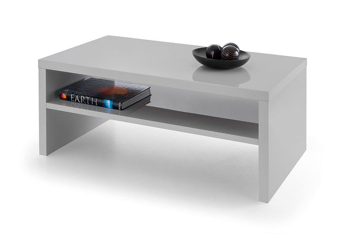 Julian Bowen Metro White and Grey High Gloss Coffee Table