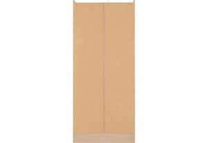 Seconique Nevada Grey, Oyster, Sonoma Oak and White 2 Door 1 Drawer Wardrobe (5762520842406)