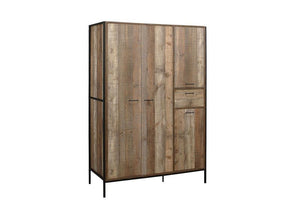 Birlea Urban Rustic Oak Effect 2 Door Wardrobe and 4 Door Wardrobe (5600555860134)