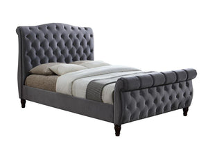 Birlea Colorado Grey Upholstered Fabric Bed 5FT King and 6FT Super King Size (5597417046182)