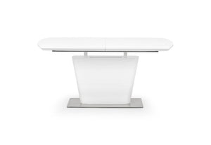Julian Bowen Como White High Gloss Extending Dining Table (5801757606054)