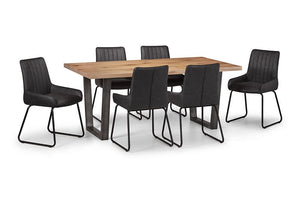 Julian Bowen Brooklyn Rustic Rectangular Dining Table (5801721888934)