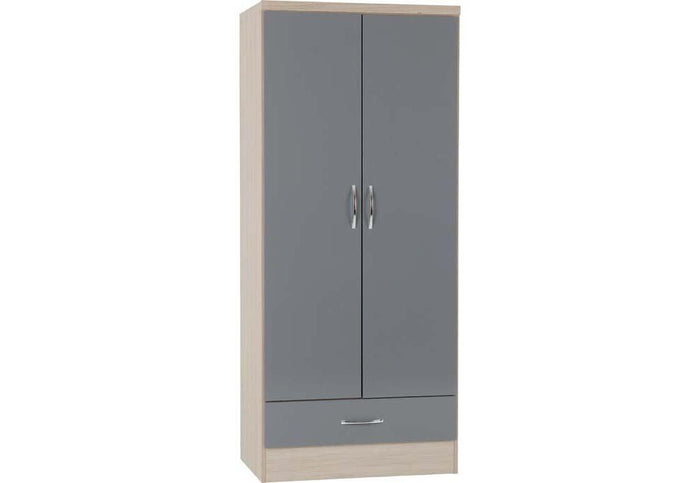 OSD Nevada 2 Door 1 Drawer Wardrobe