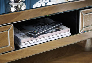 Birlea Valencia Mirrored Bevelled Glass TV Cabinet (5596250898598)