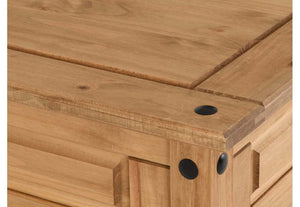 Seconique Corona Distressed Waxed Pine Lamp Table (6563765026990)