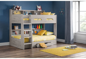 Julian Bowen Orion Sonoma Oak, White, Grey Oak Bunk Bed (5638992298150)