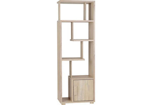 Seconique Cambourne Light Sonoma Oak 1 Door 5 Shelf,1 Door,3 Drw Display Cabinet (5738012967078)