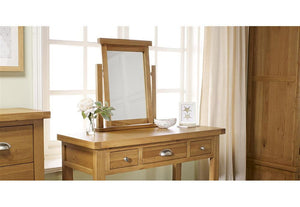 Birlea Woburn Oak Veneer Solid Oak Dressing Table Mirror (5596251979942)