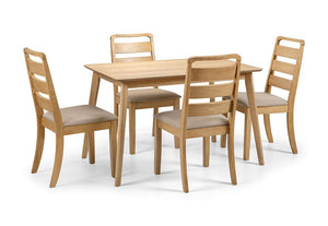 Julian Bowen Boden Light Oak Rectangular Dining Table (6710554689710)