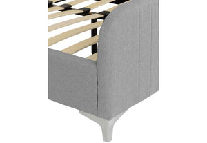 Seconique Hampton Grey Teal Upholstered Fabric Bed 4FT6 Double 5FT King Size (5674808705190)