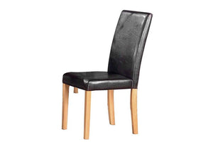 Heartlands Ashdale Black Brown Dining Chair (7485861920942)