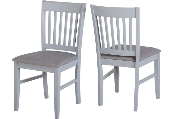 OSD Oxford Grey/Grey Fabric Dining Chair (Set of 2)