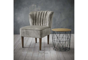 LPD Furniture Bella Blue Grey Pink Blue Grey Pink Fabric 1 Seater 2 Seater Chair (6556885254318)