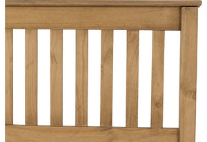 Seconique Monaco Distressed Waxed Pine High Foot End Wooden Bed 5FT King Size (5748201291942)