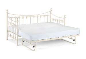Julian Bowen Versailles White Guest Bed w/Premier Mattresses and Underbed Single (5639803764902)