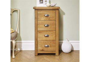 Birlea Woburn Oak/Oak Veneers 3 Over 2 Drawer,4 Drawer and 4 Over 3 Drawer Chest (5785513590950)
